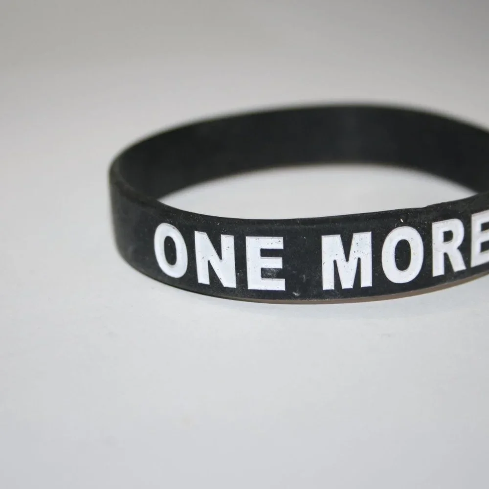 ⚫💪 Black Silicone Bracelet · 8